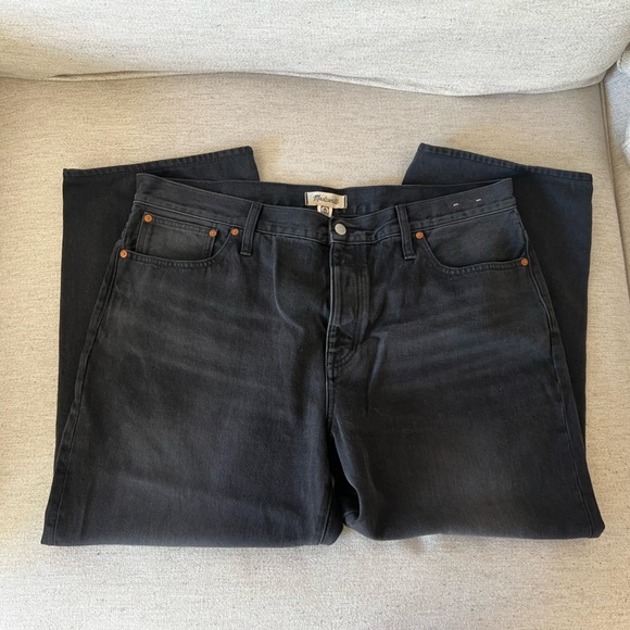 Madewell Denim - Madewell Women's Straight Leg Jeans - Black